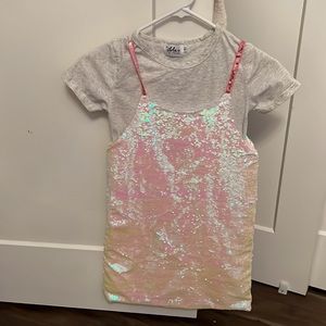 Lola + The Boys sequin dress- t shirt not included!